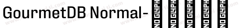 GourmetDB Normal字体转换